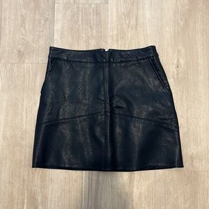 Lulus black Vegan Leather Skirt